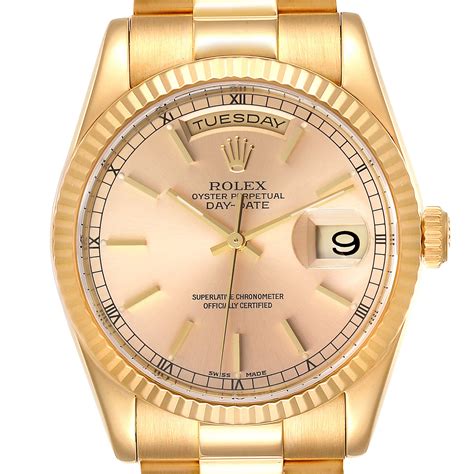 rolex gold president mens|Rolex gold presidential for sale.